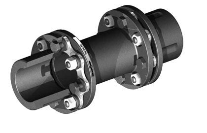 Cutaway for the XTSR52 series disc coupling.